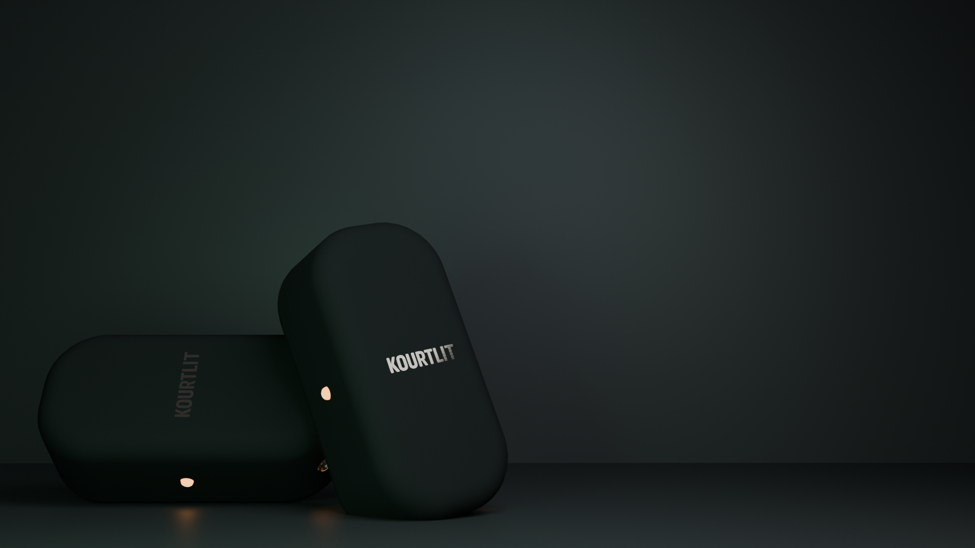 KourtLit portable pickleball court projection hardware units